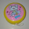 Plastic Yoyo Yellow Toy with Mouse with Lighting (OEM)